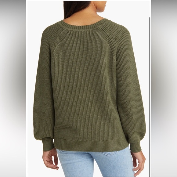 NWT Tommy Bahama Breezy Palm Tree Crew Cotton Blend Pullover Statement Sweater - Picture 3 of 7